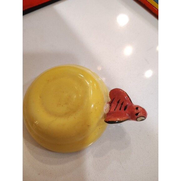 Vtg Ceramic Bees on Measuring Stacking Cups Kitchenware Menschik-Goldman Yellow - Picture 10 of 10